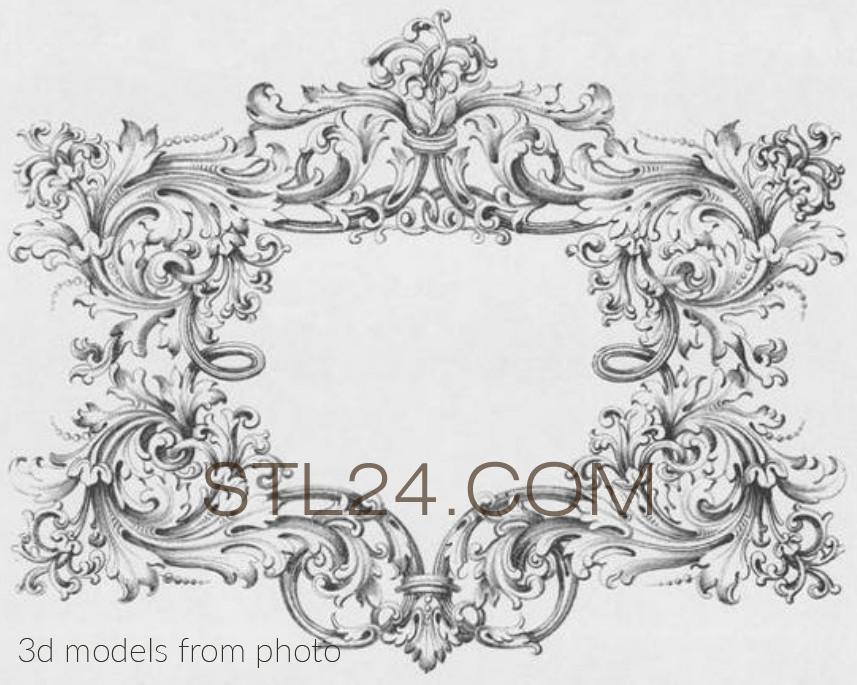 Рамы для зеркал и картин (FRAME_0650 -  | 3D model 3DSMAX / OBJ / STL) 3D модель для ЧПУ станка